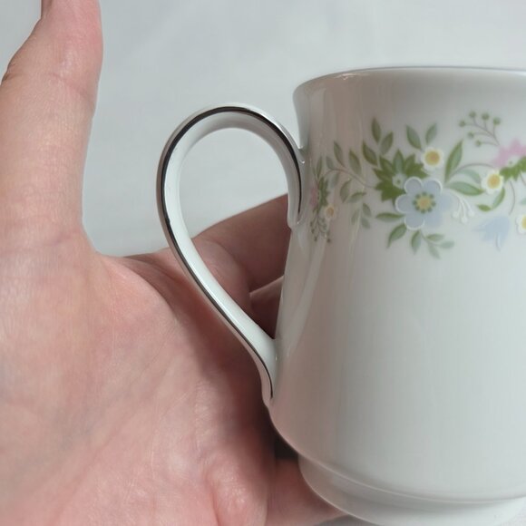 Johann Haviland Forever Spring Creamer White Floral Rim & Center - Picture 9 of 16